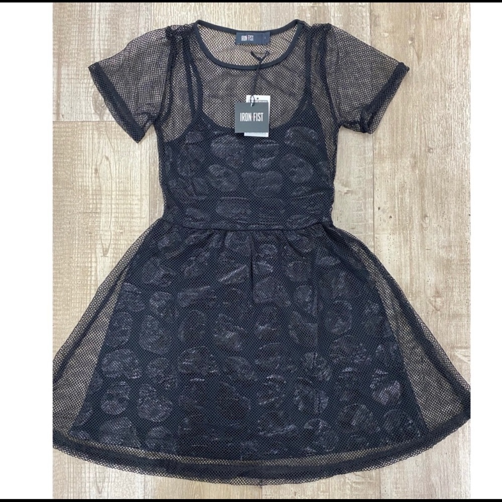 Iron Fist Skulls Club Mesh Dress - Picture 2 of 4